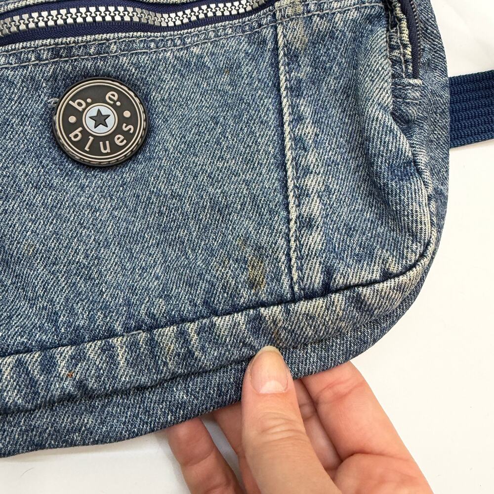 Vintage Y2K 2000s B.E. Blues Denim Jean Shoulder Bag - Picture 5 of 6